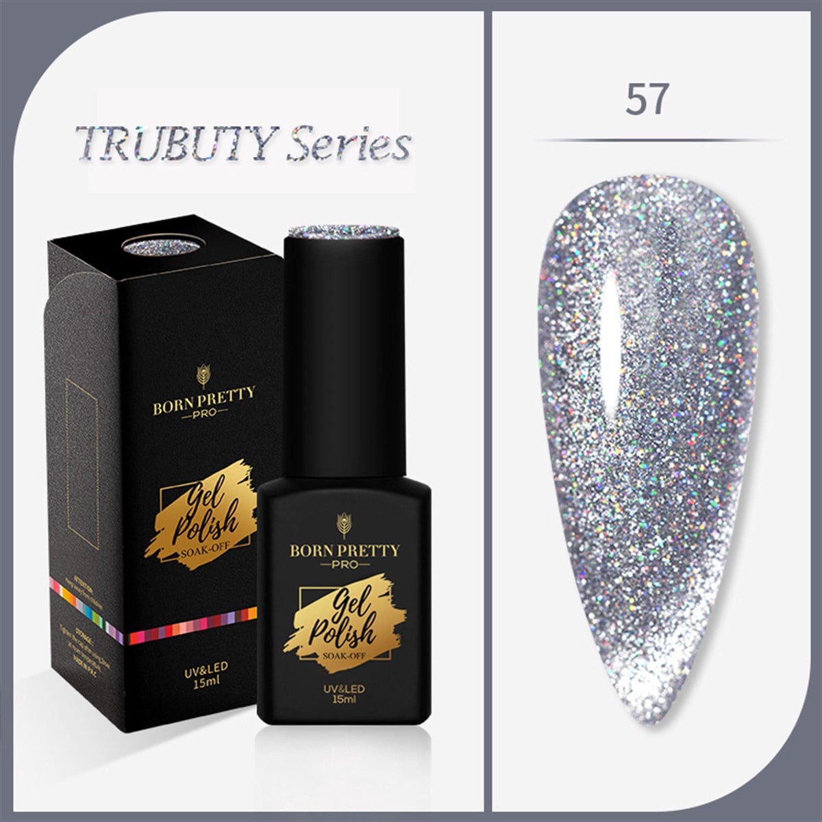 Born Pretty Trubuty Serisi Kalıcı oje 15 ml 57 (52184-57)