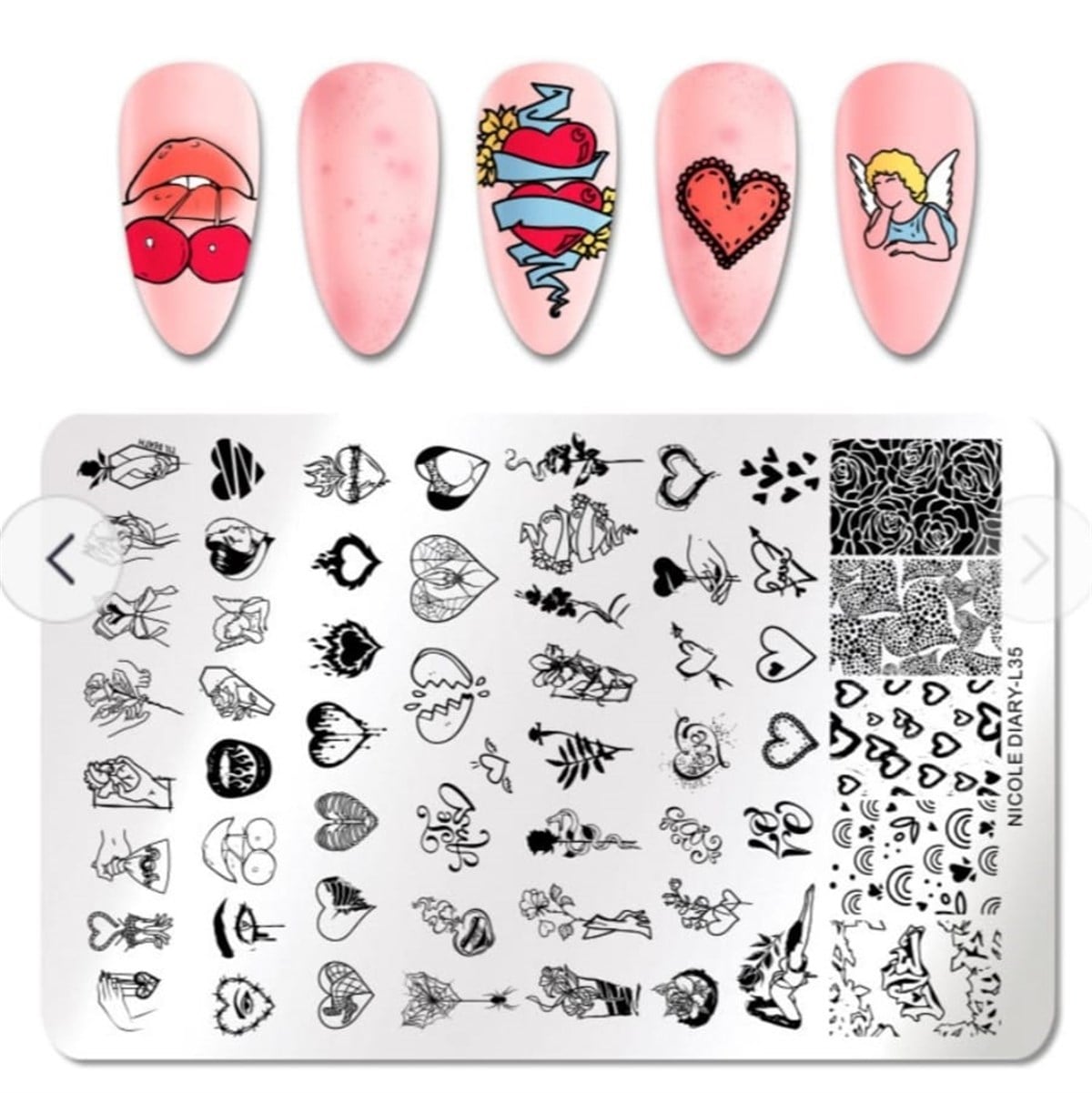 Nicole Diary metal stampa tabakası L35 (51039)
