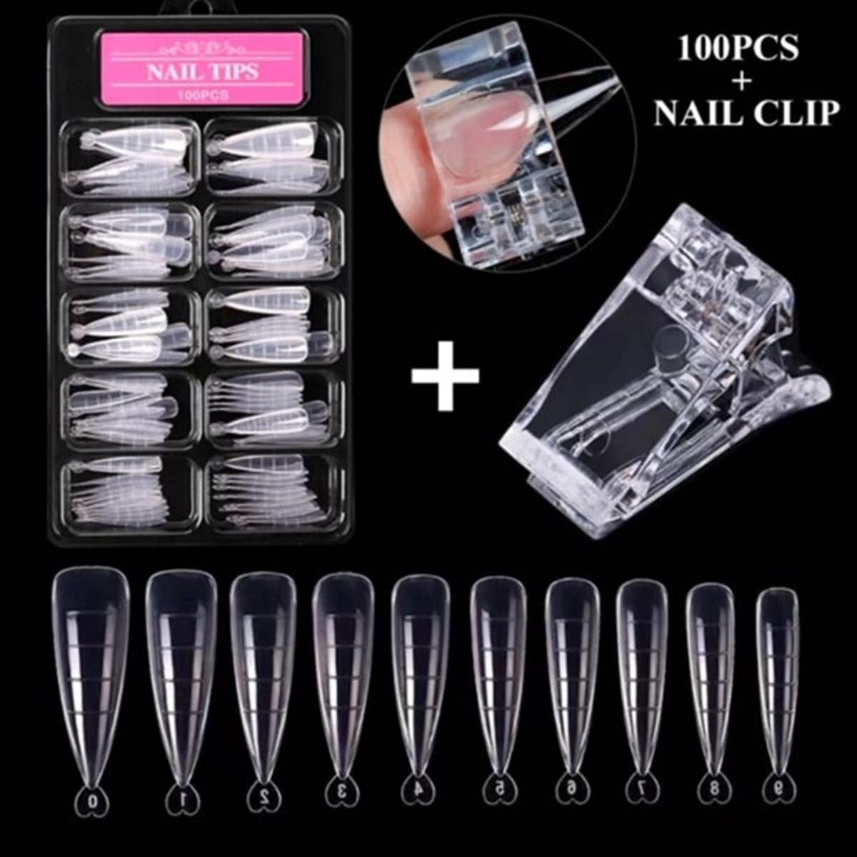 Stiletto Sivri Tips (kompozit) ve Mandal Set