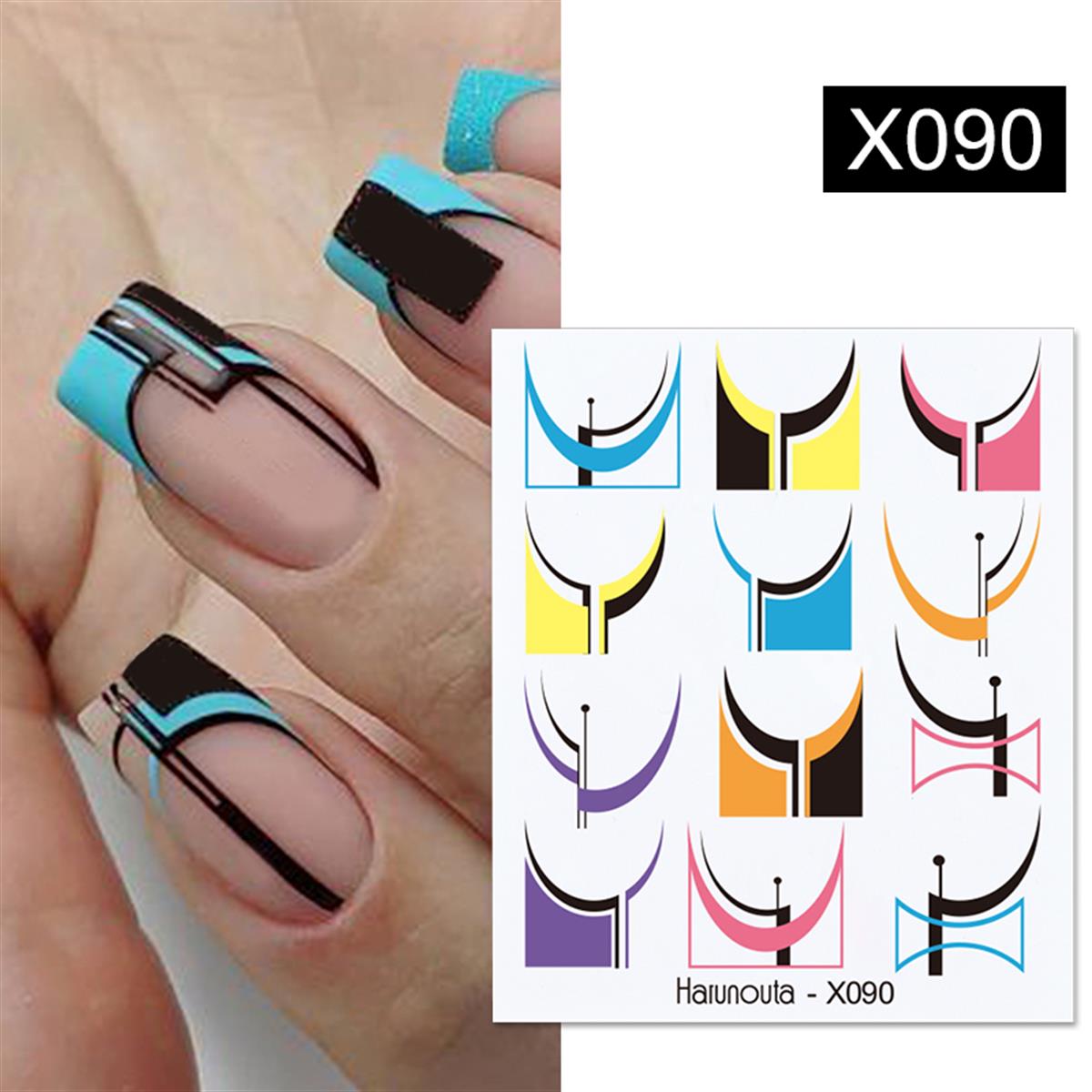 Su transferli nail art sticker X090 (52340-10)