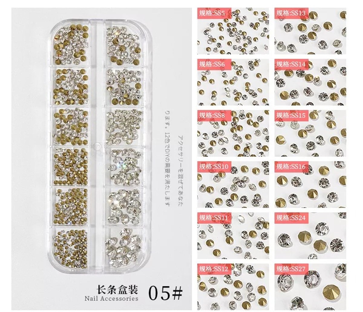 Tırnak Süsleme Nail Art Taş F727-5