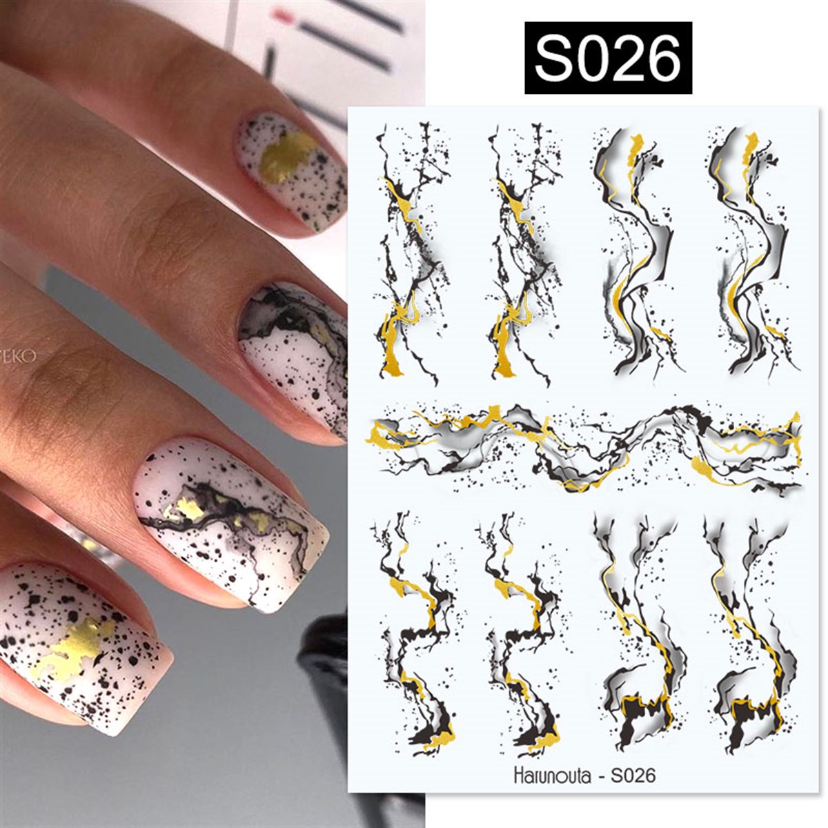 Üç boyutlu yapışkanlı sticker S26 (54298)