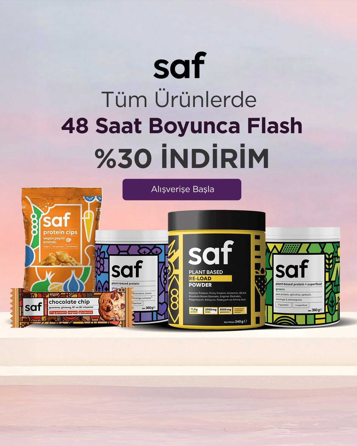 Saf Nutrition %30 İndirim
