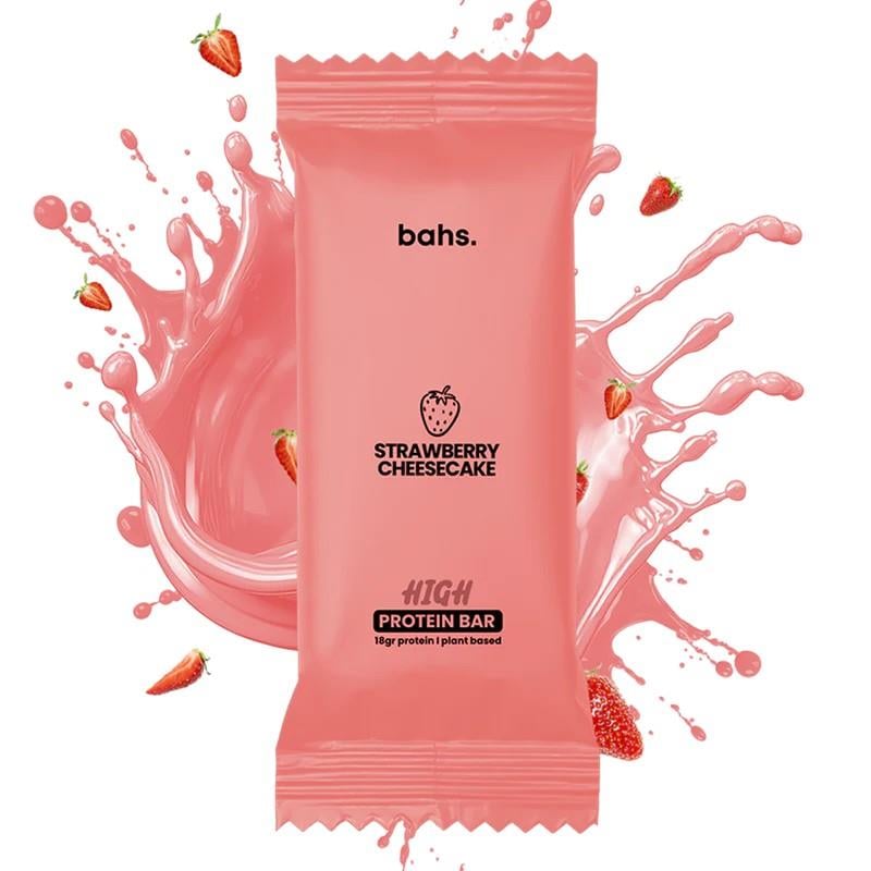 Bahs Yüksek Protein Bar 60gr - Strawberry Cheesecake x12