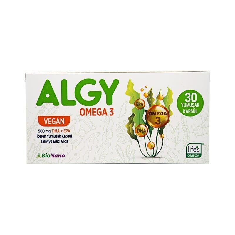 Bionano Algy Vegan Omega3 500mg - 30 Yumuşak Kapsül