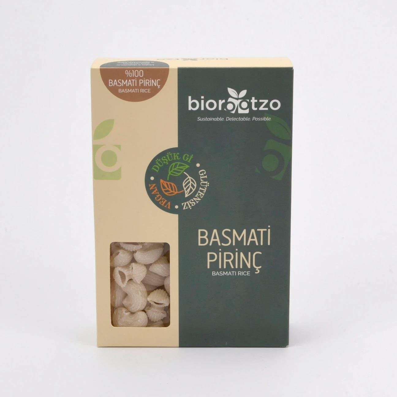 Biorootzo Basmati Pirinç Makarnası 200gr - Pipe Rigate