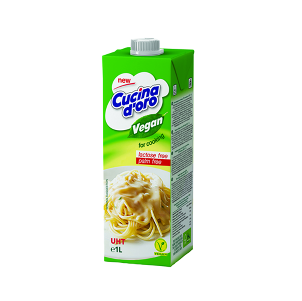 Vegan UHT Bitkisel Yağlı Yemeklik Krema 1lt