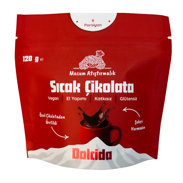 Dolcida Vegan Şekersiz Sıcak Çikolata 120gr
