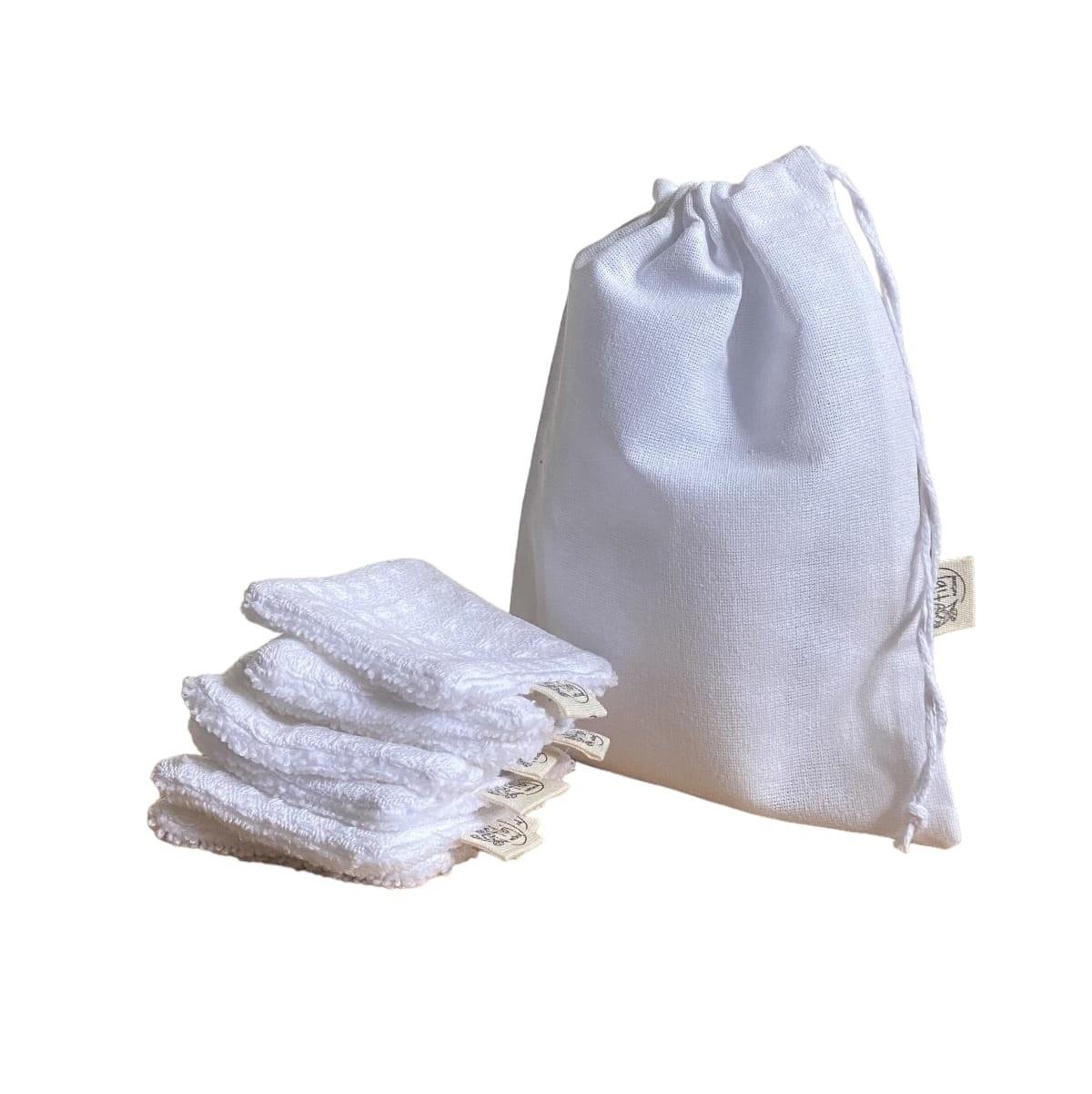 Waffle Yıkanabilir Pamuk Set 7'li - Beyaz