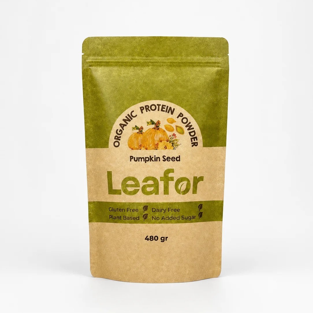 Leafor Organik Kabak Çekirdeği Protein Tozu 480gr