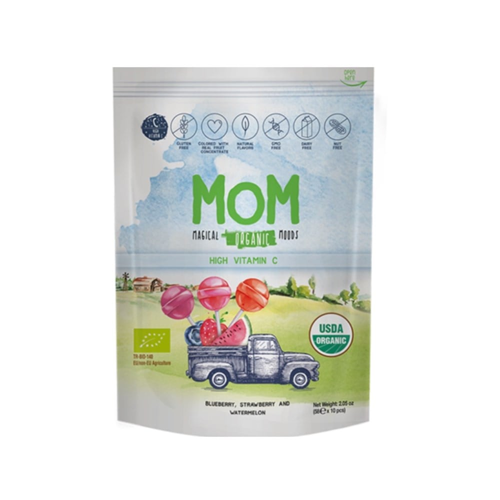 Organik Vegan Lolipop 10'lu