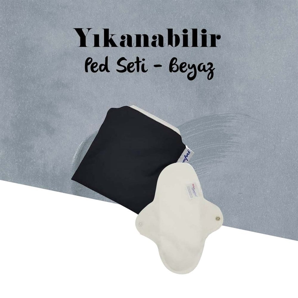 Yıkanabilir Ped Seti - Beyaz