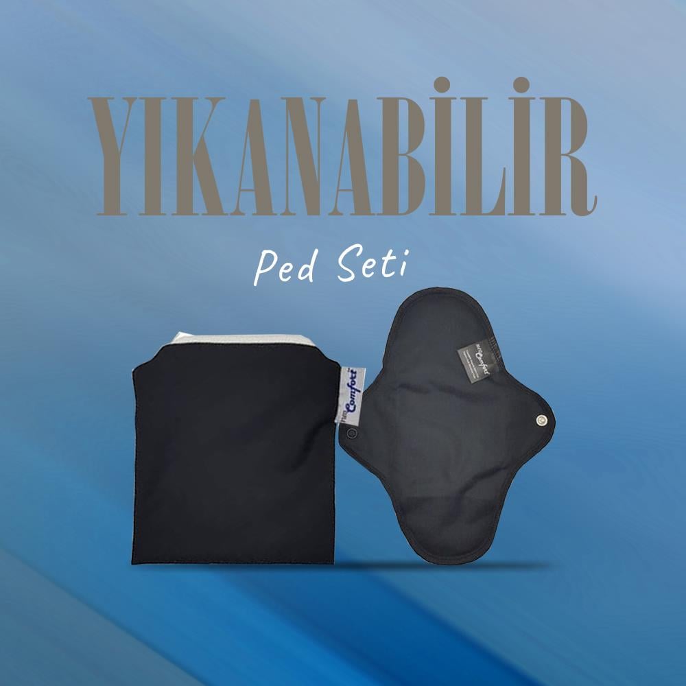 Yıkanabilir Ped Seti - Siyah