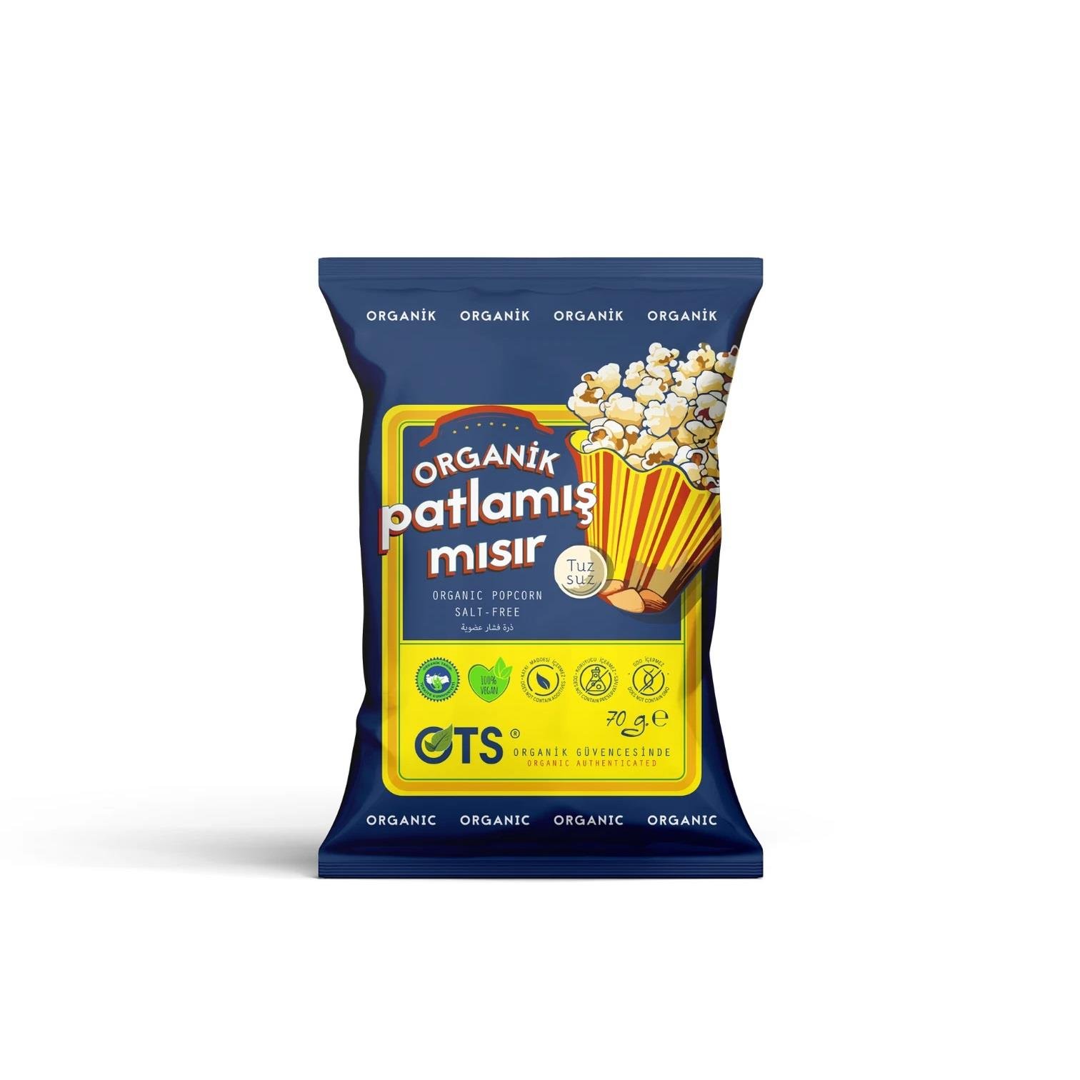 Ots Organik Patlamış Mısır 70gr