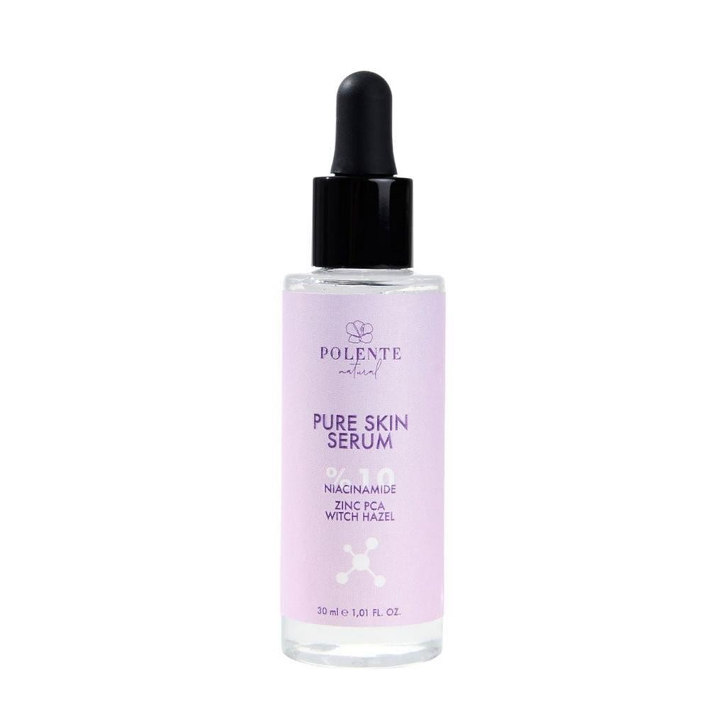 PURE SKIN SERUM - %10 Niacinamide Akne, Siyah Nokta, Gözenek Karşıtı Serum (30 ml)
