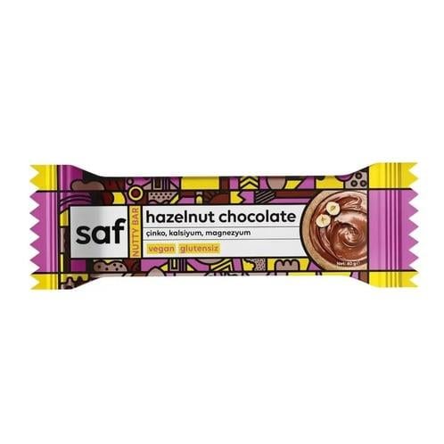 Saf Hazelnut Chocolate Nutty Protein Bar 40gr X 12 Adet