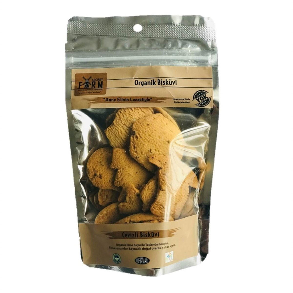 Organik Cevizli Bisküvi 65gr