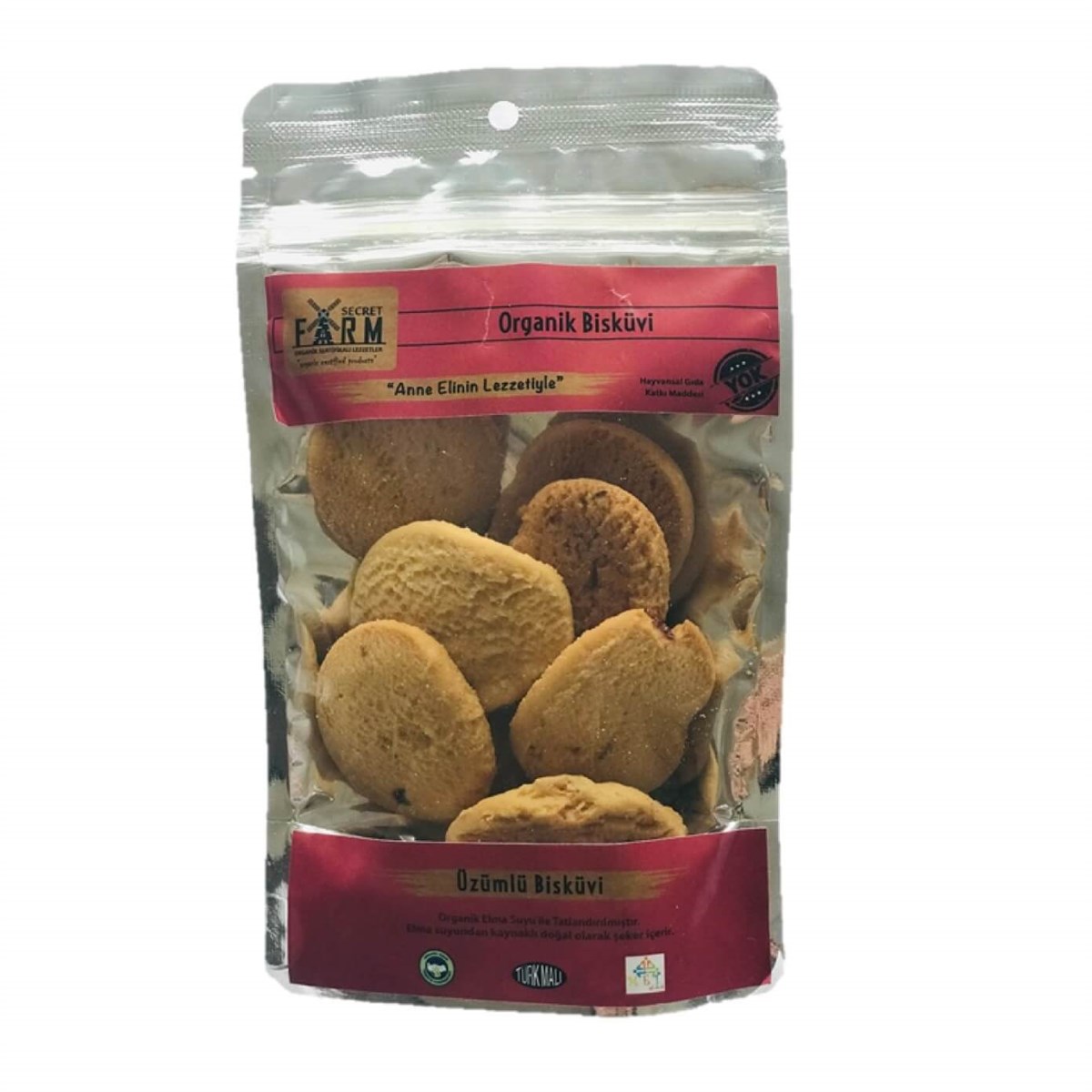 Organik Üzümlü Bisküvi 65gr