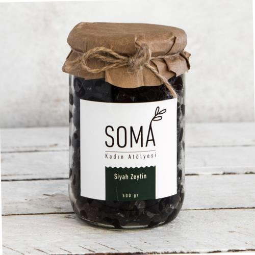 Siyah Zeytin Boyasız Katkısız 500gr