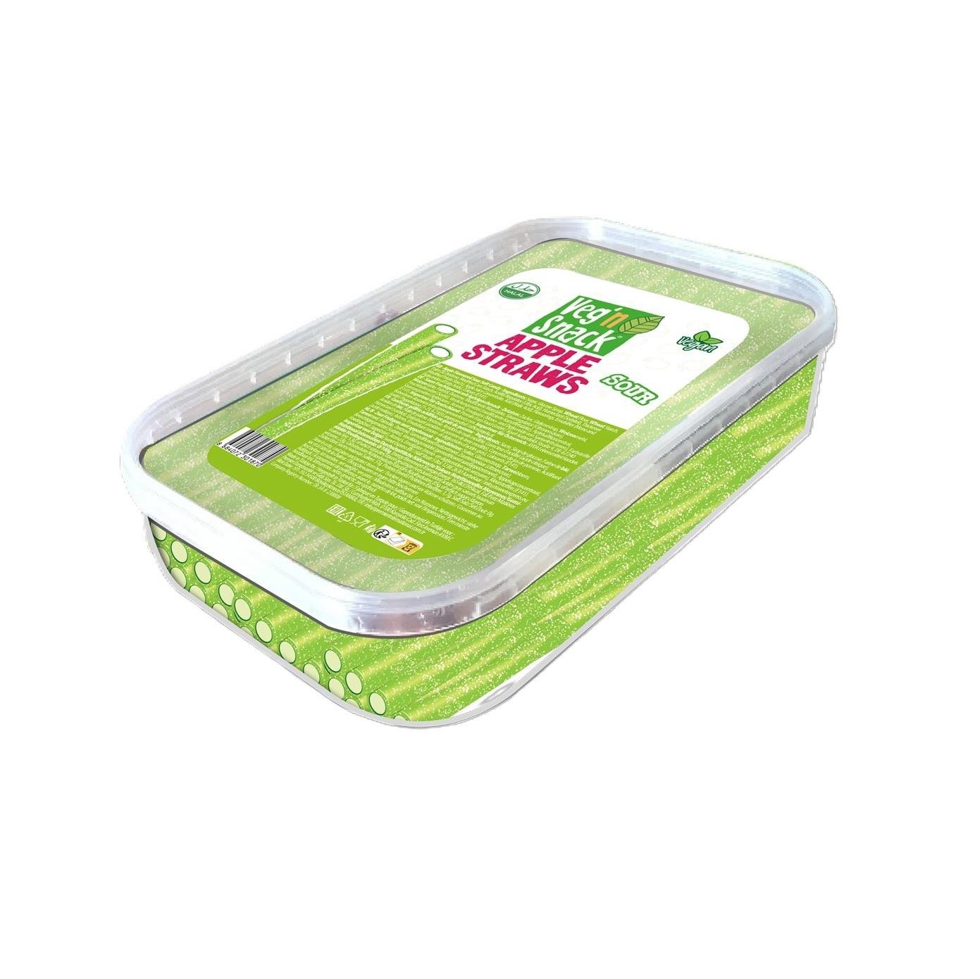 Veg'n Snack Elma Aromalı Ekşi Yumuşak Şeker Çubukları 200gr