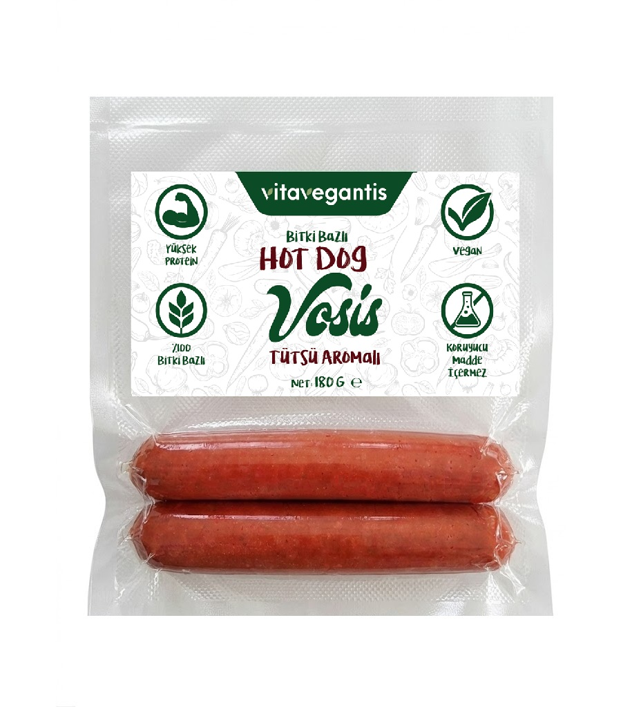 Vitavegantis Tütsü Aromalı Hot Dog Vosis 180gr