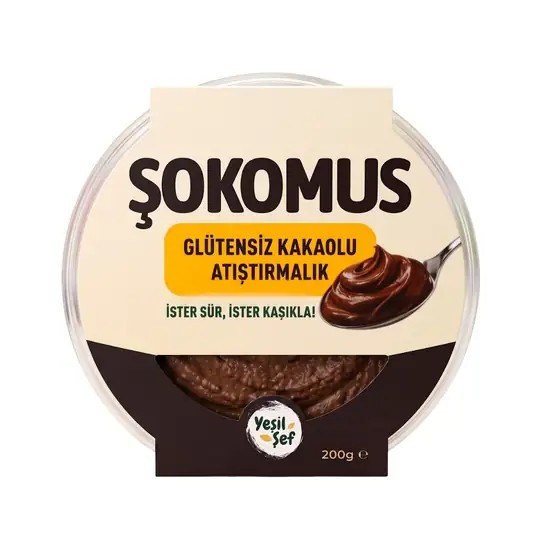 Yeşil Şef Şokomus Glütensiz Kakaolu Atıştırmalık 200gr