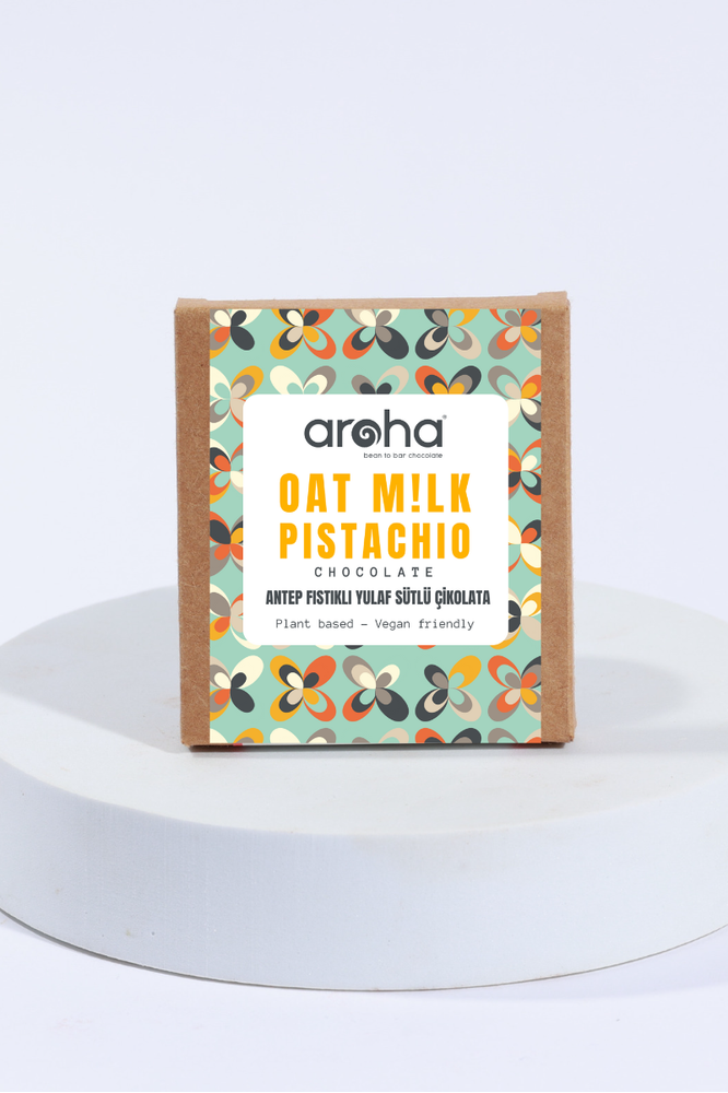Aroha Yulaf Sütlü Antep Fıstıklı Çikolata 45gr