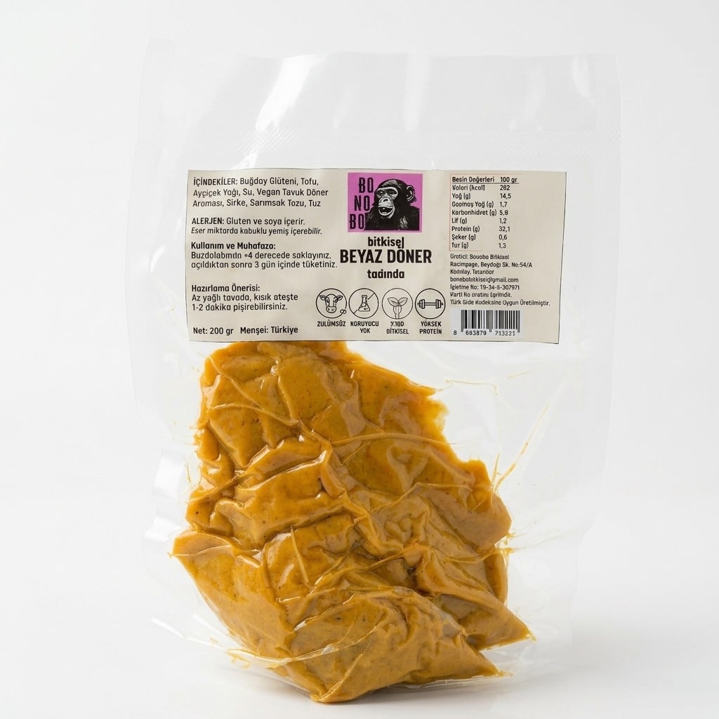 Bonobo Vegan Beyaz Döner 200gr