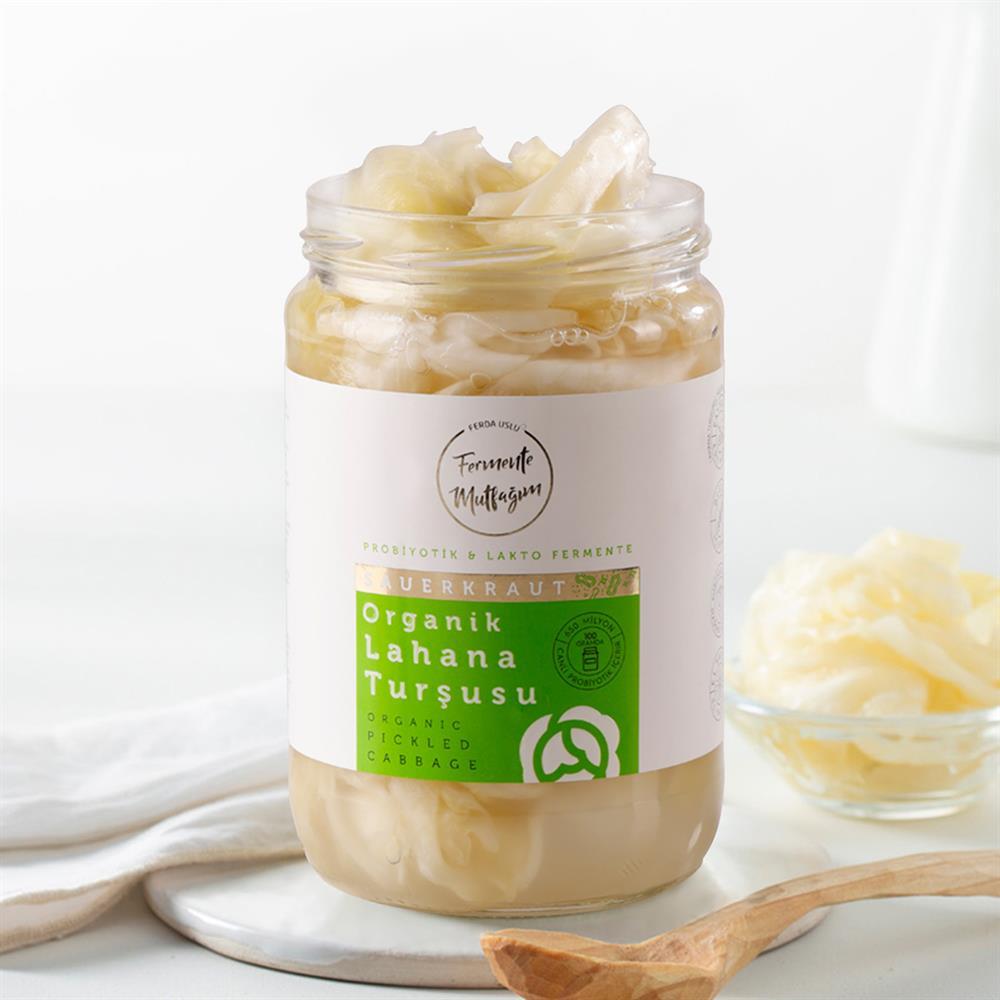 Fermente Mutfağım Organik Lahan Turşusu - Sauerkraut 600gr
