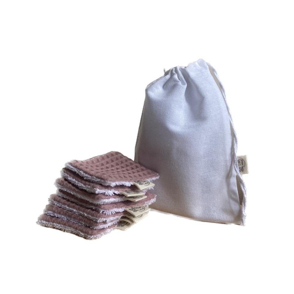 Waffle Yıkanabilir Pamuk Set 7'li - Pembe