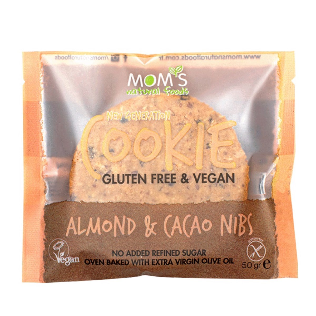 Glutensiz Badem ve Kakao Parçacıklı Kurabiye 50 gr