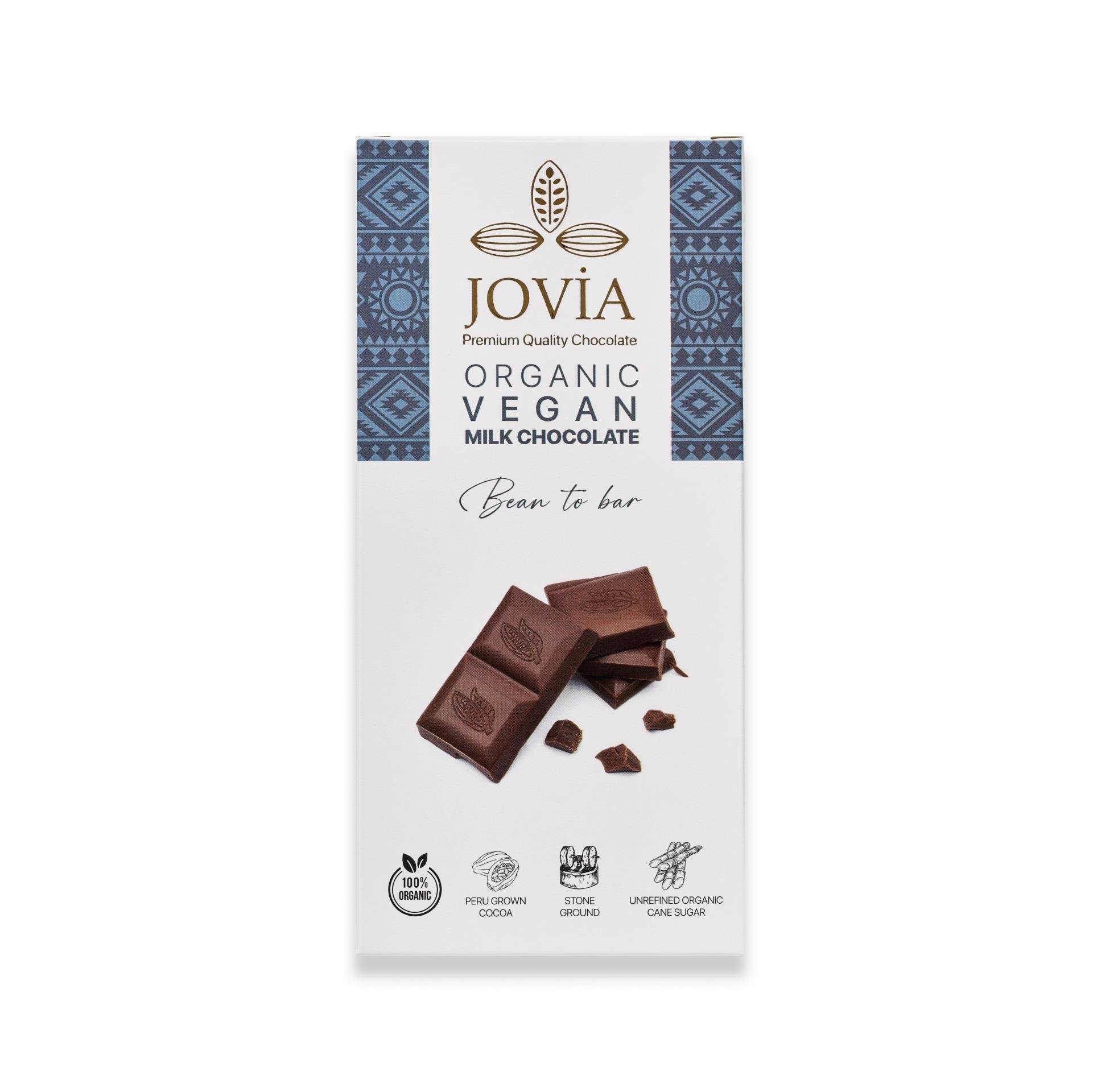 Jovia Organik Vegan Sütlü Çikolata 85gr