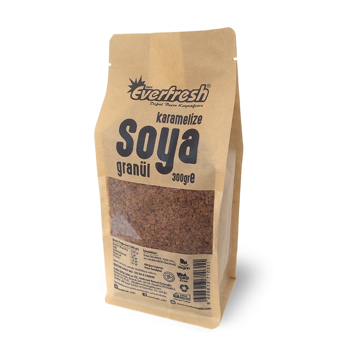 Karamelize Soya Granül - Soya Kıyması 300 gr
