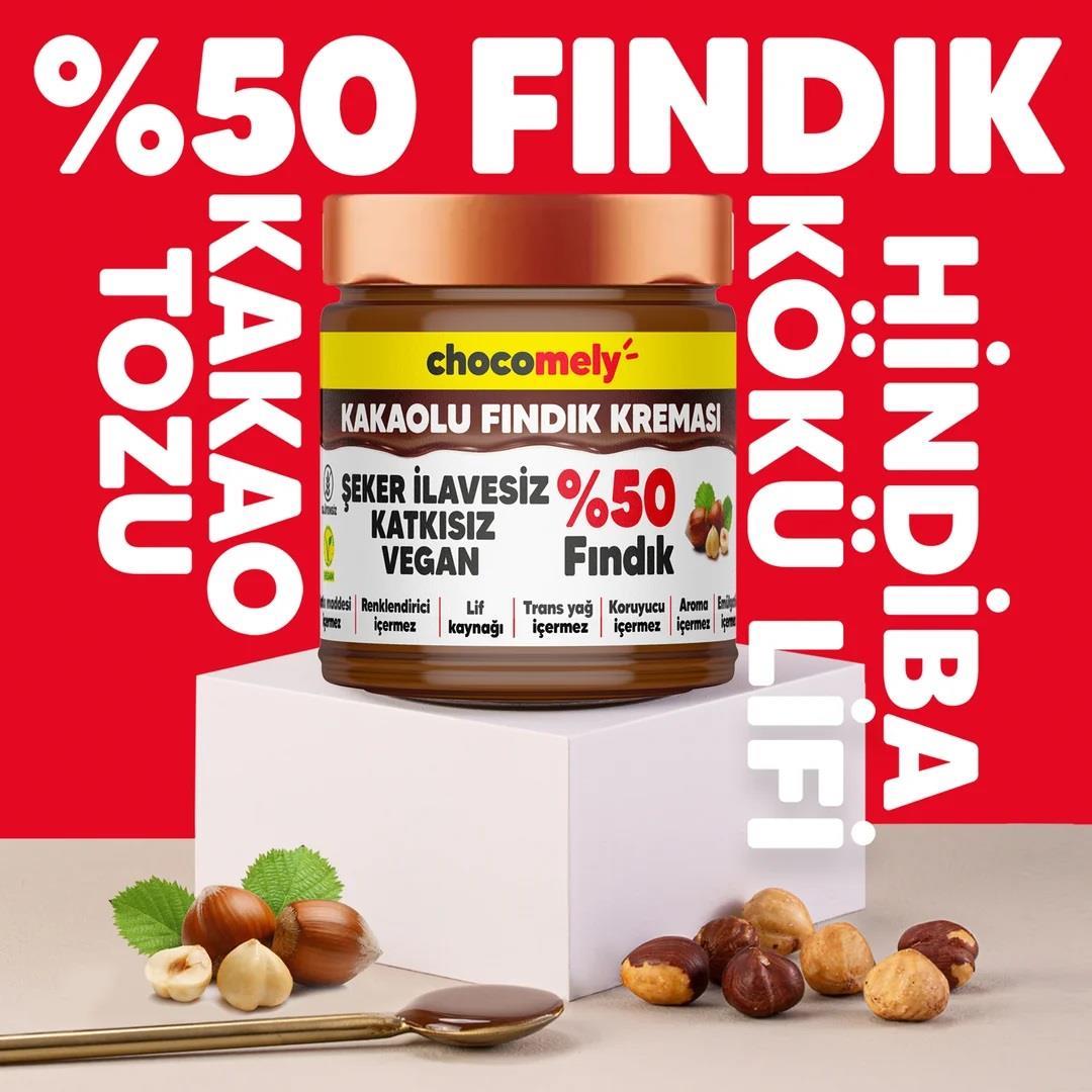 Mely Şekersiz Kakaolu Fındık Kreması 220gr