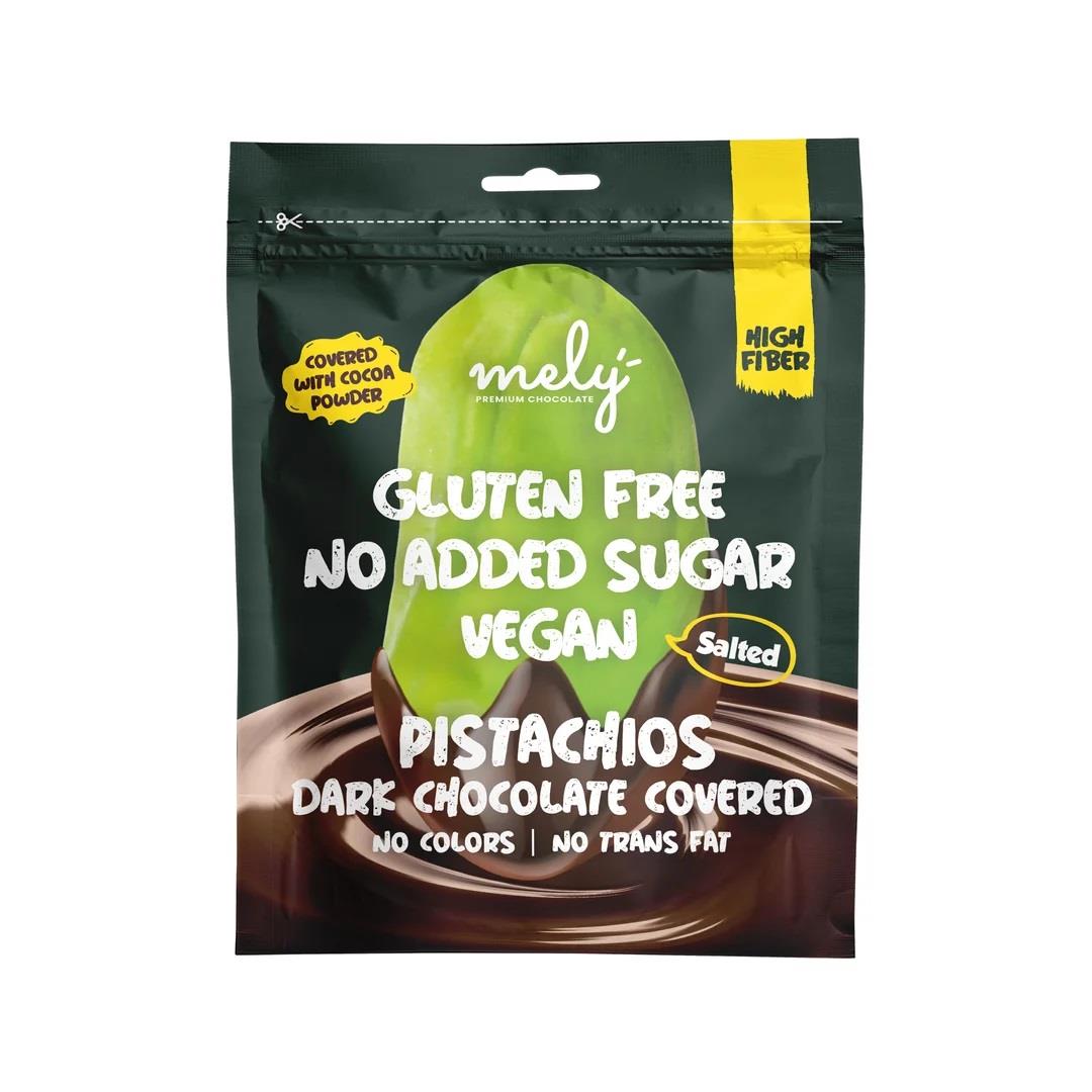 Şekersiz Çikolata Kaplı Tuzlu Antep Fıstığı 50gr