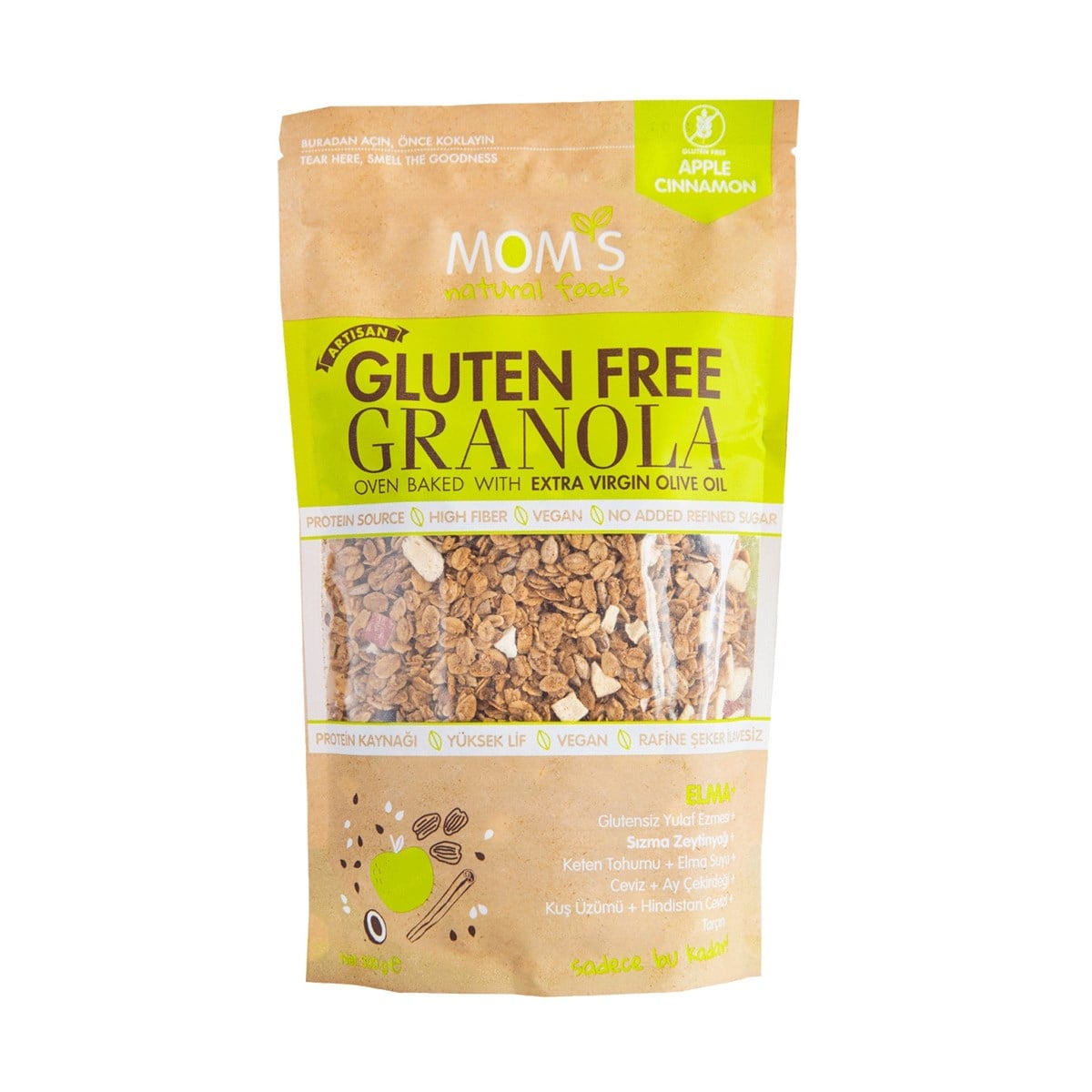 Glutensiz Elmalı Granola 300 gr