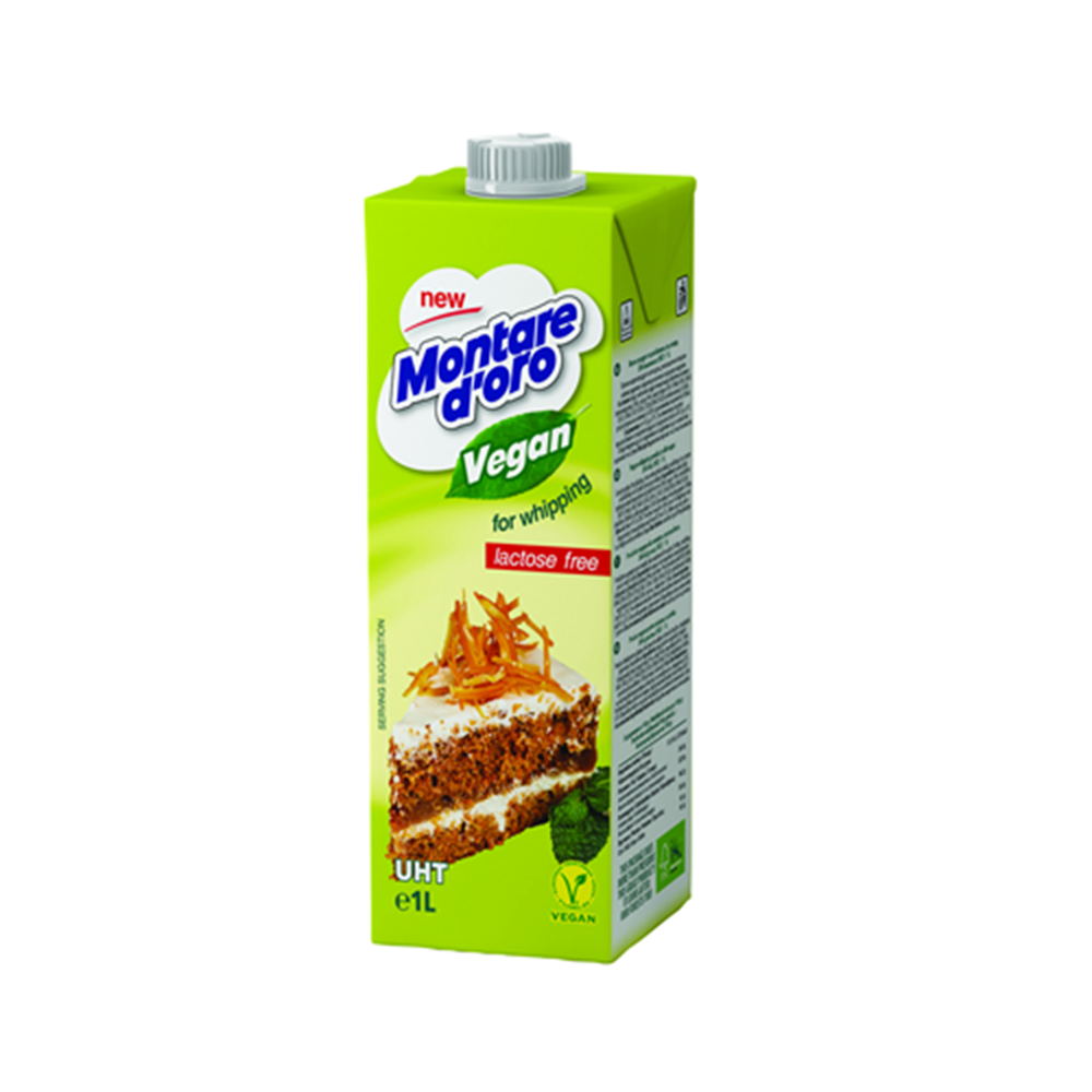 Vegan UHT Bitkisel Yağlı Çırpma Krema 1lt