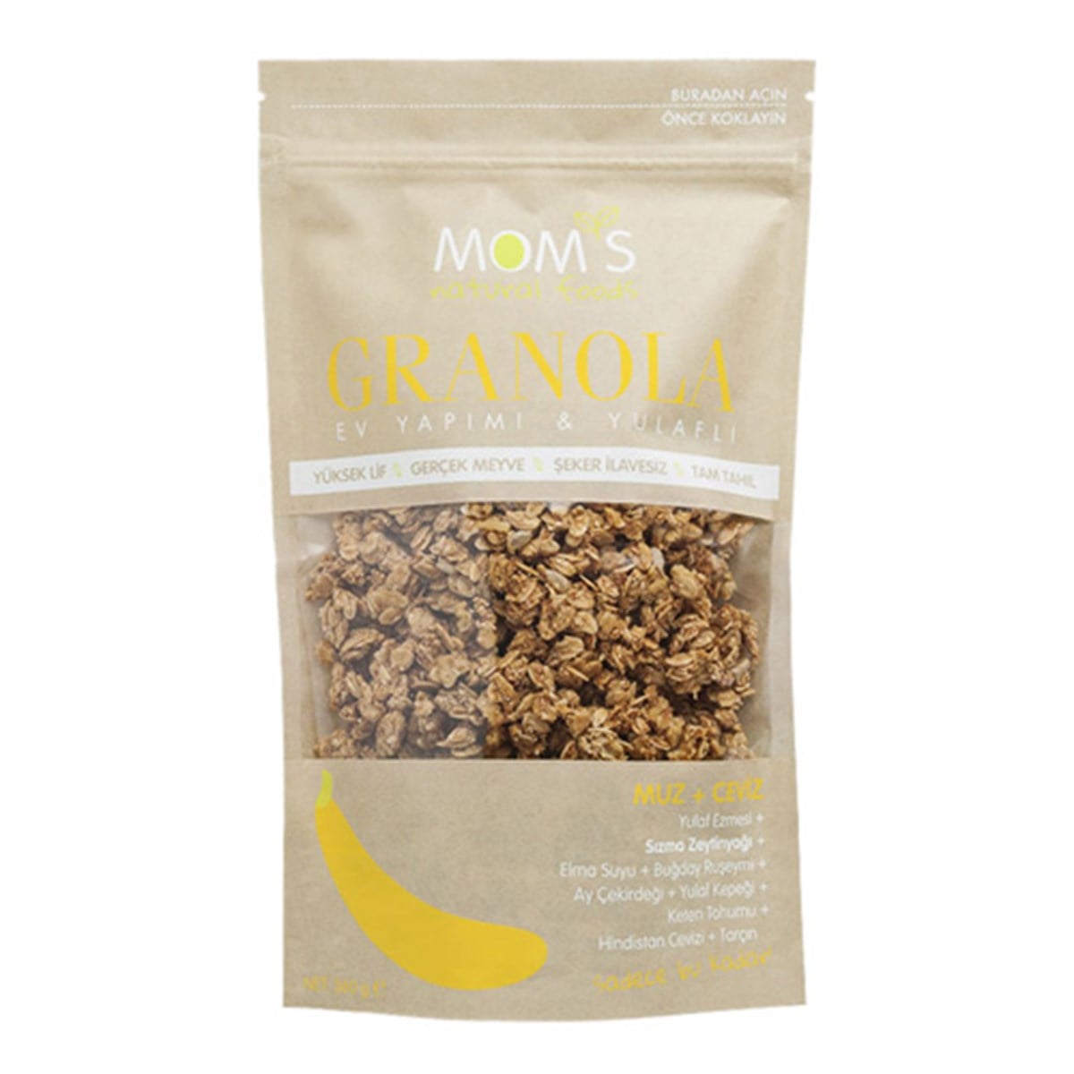 Muz ve Cevizli Granola 360 gr