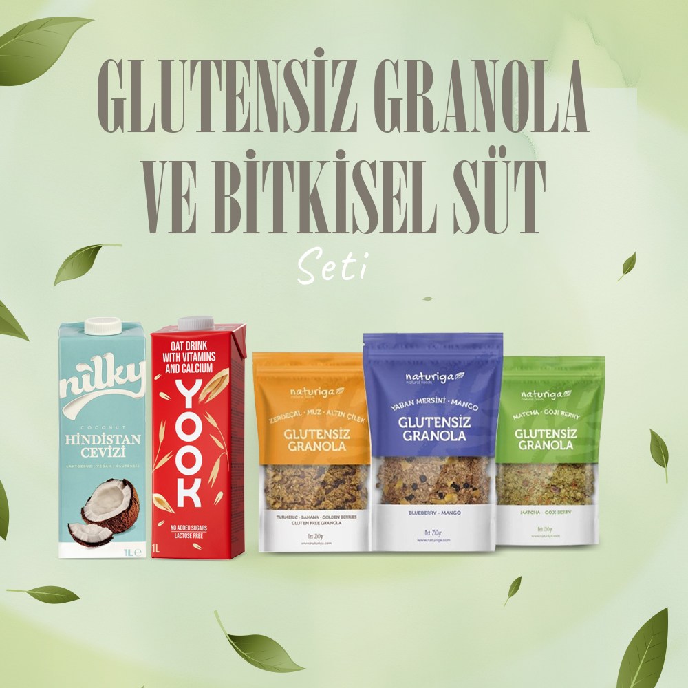 Glutensiz Granola ve Bitkisel Süt Seti