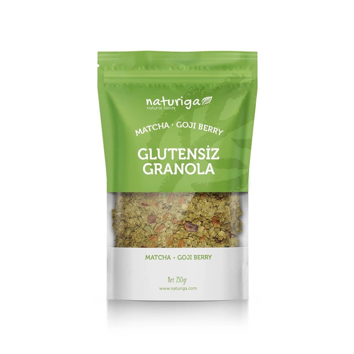 Glutensiz Matcha ve Goji Granola 250gr
