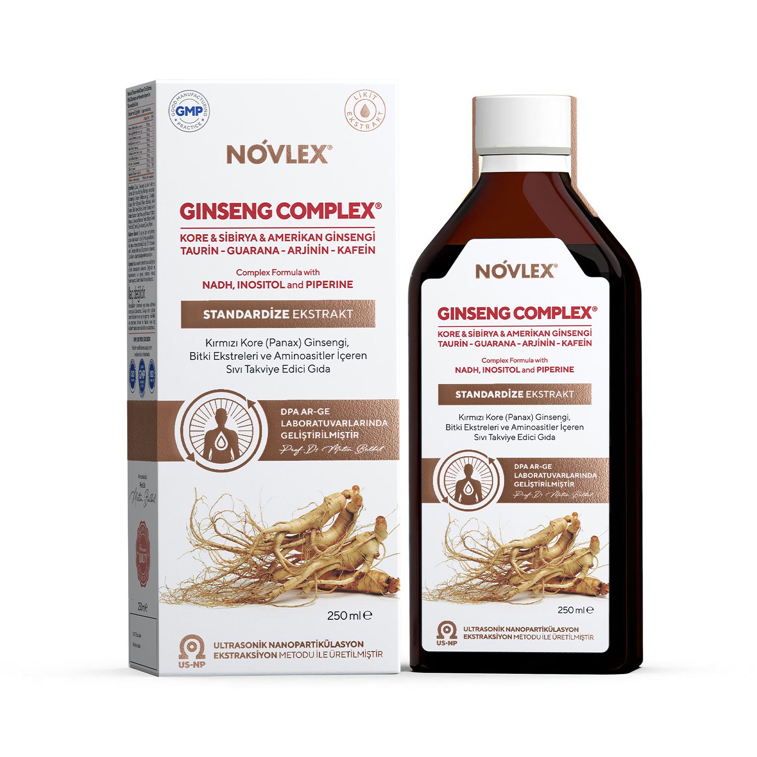 Novlex Ginseng Complex Kore-Sibirya-Amerikan Ginsengi 250ml
