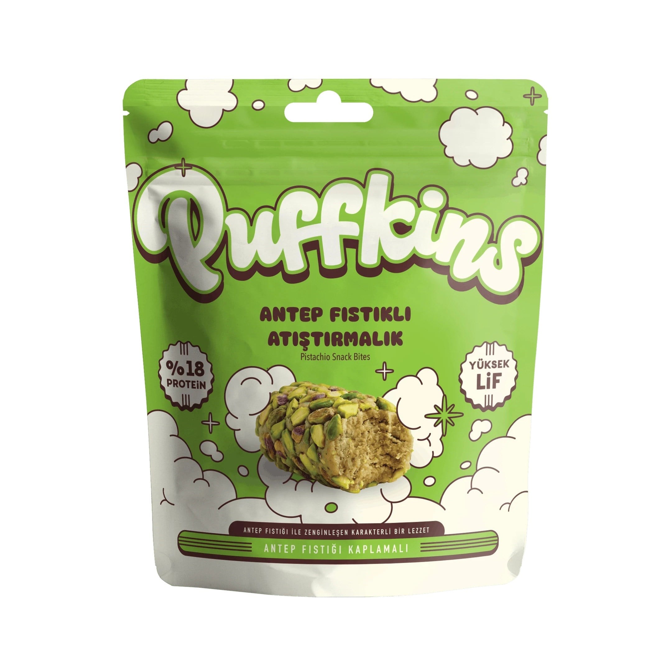 Puffkins Antep Fıstıklı Protein Atıştırmalık 75gr
