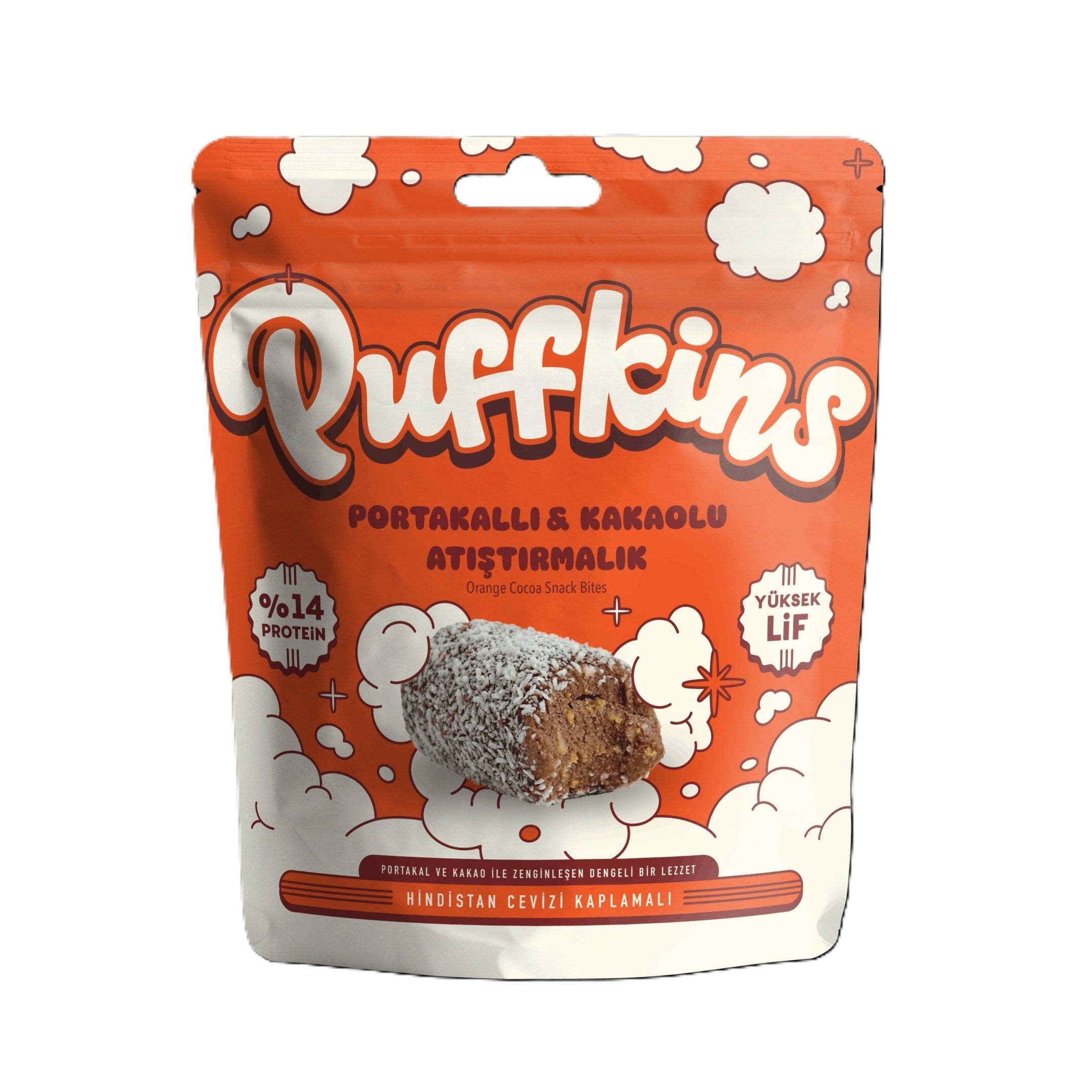 Puffkins Portakallı Kakaolu Protein Atıştırmalık 75gr