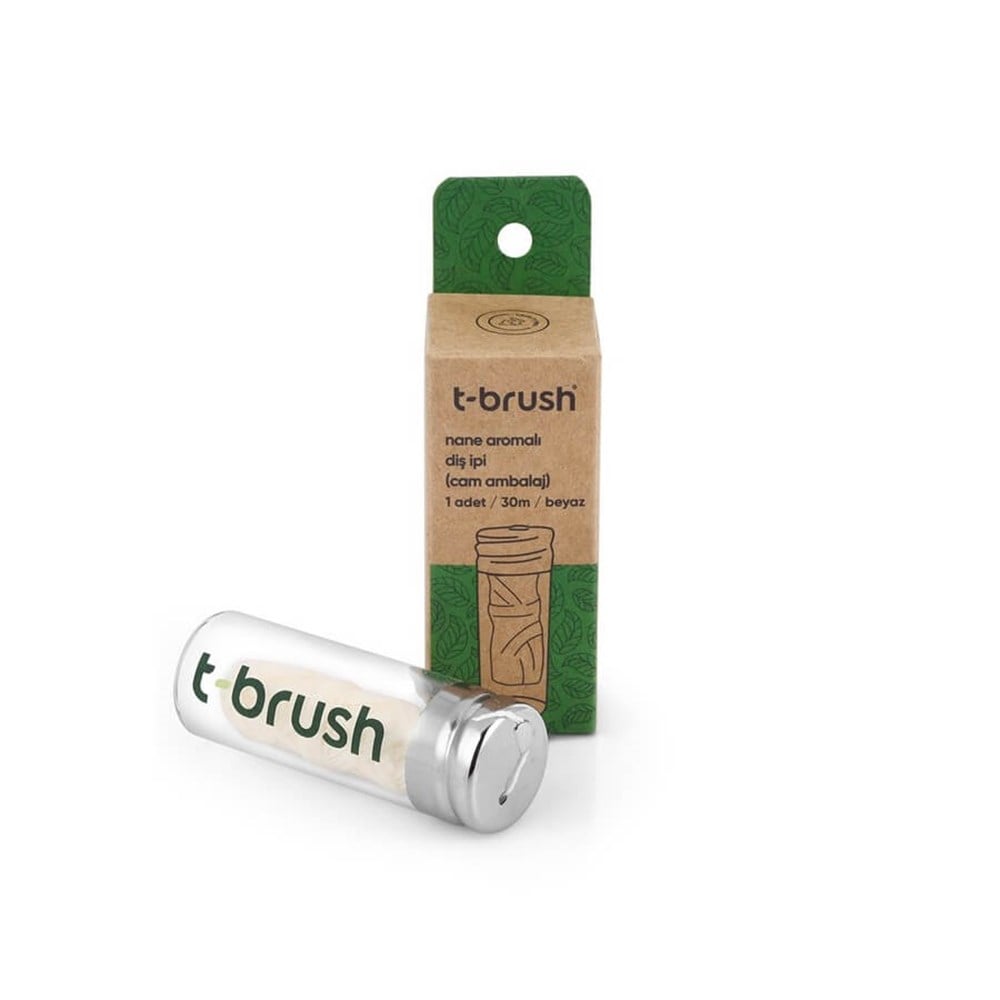 T-Brush Naneli Cam Şişe Diş İpi 30m