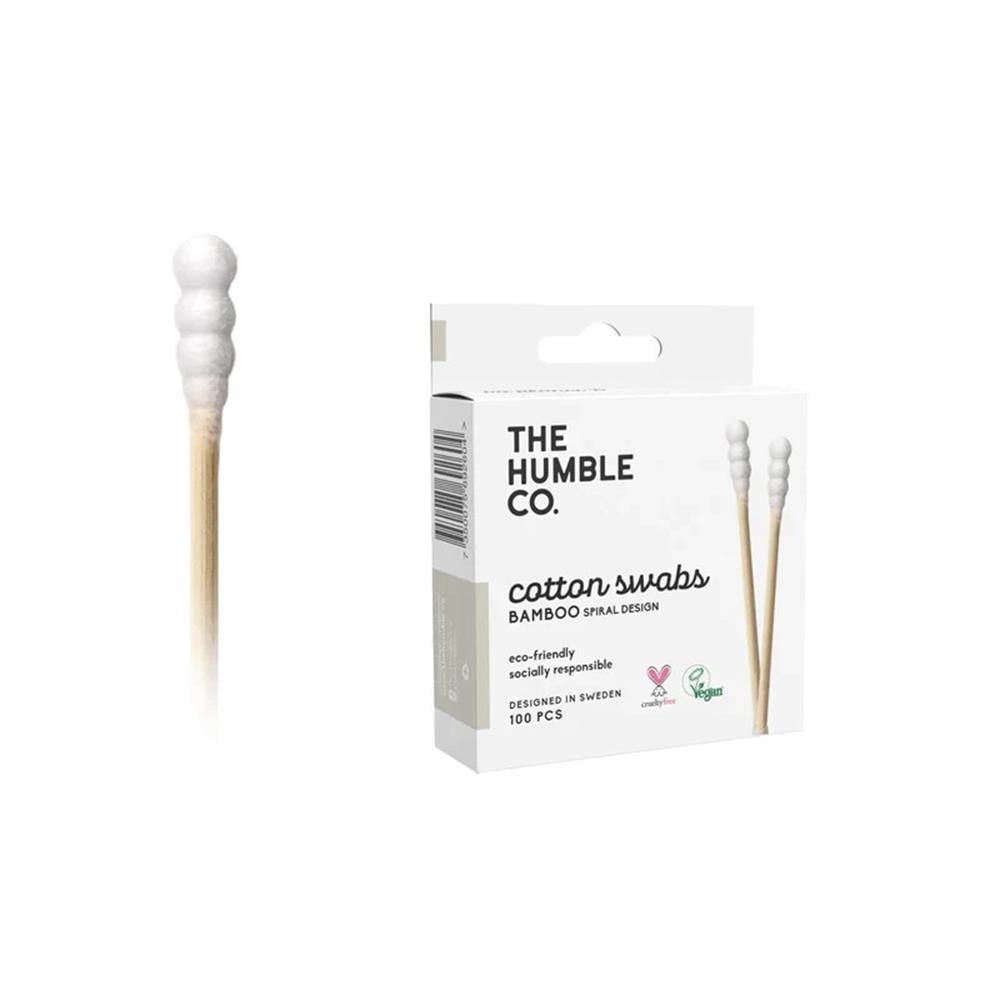 Spiral Form Bambu Kulak Temizleme Çubuğu 100 Adet - Beyaz