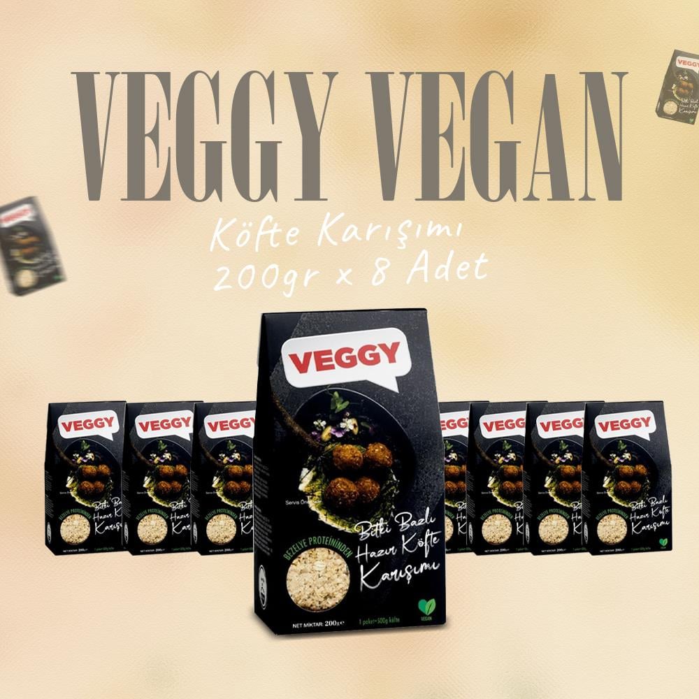 Veggy Vegan Köfte Karışımı 200gr x 8 Adet