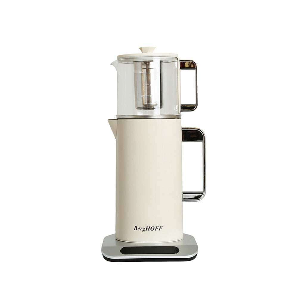 Berghoff Gem Retro Çay Makinesi 1,7 L Gümüş Kulplu KremBerghoff