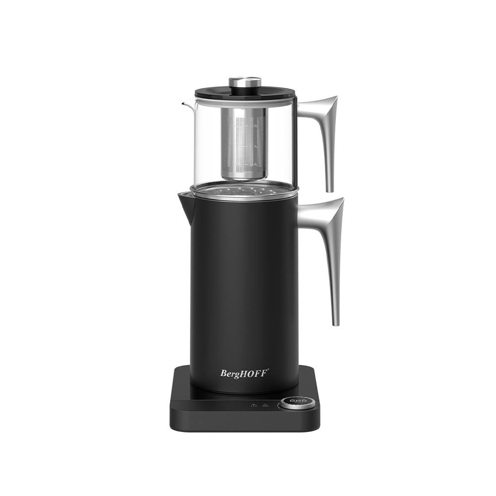 Berghoff Gem Retro Çay Makinesi 1,7 L Gümüş Kulplu SiyahBerghoff