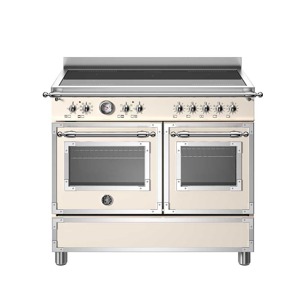 Bertazzoni HER105I2EAVT İndüksiyonlu Kuzine 5 Gözlü, İkili Fırın 100 cm FildişiBertazzoni