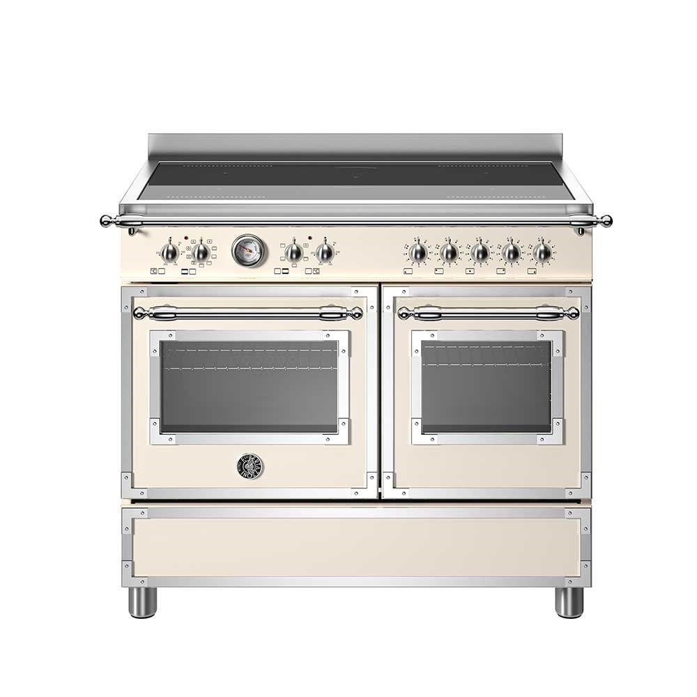 Bertazzoni HER105I2EAVT İndüksiyonlu Kuzine 5 Gözlü, İkili Fırın 100 cm FildişiBertazzoni